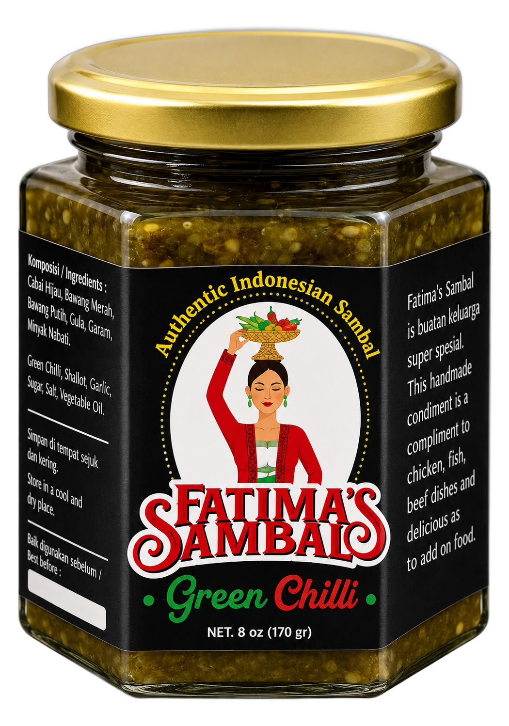Fatima's Sambal jars